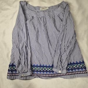 Vineyard Vines Blue and White Striped Top